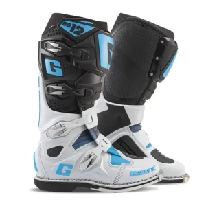 Gaerne SG12 Motocross Boots - Black White Coral