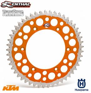 Renthal Twinring Rear Sprocket KTM SX SX-F EXC EXC-F Husqvarna TC FC TE FE - Orange