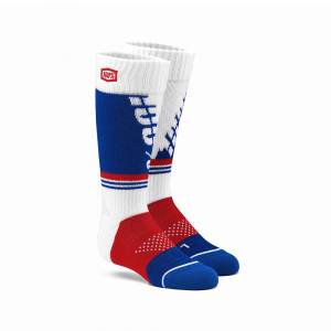 100% Kids Torque White Moto Socks