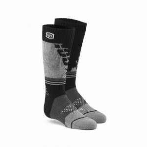 100% Kids Torque Black Grey Moto Socks