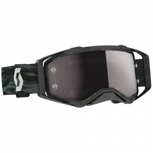 Scott Prospect Camo Grey Silver Chrome Lens Motocross Goggles