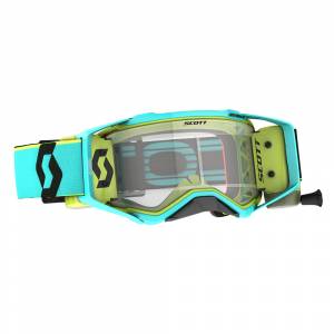 Scott Prospect Teal Blue Yellow Clear Lens WFS Goggles