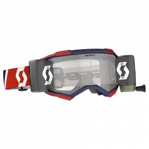Scott Fury Red Blue Clear Lens WFS Goggles