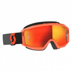 Scott Primal Orange Black Orange Chrome Lens Motocross Goggles