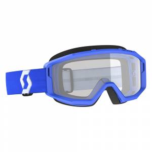 Scott Primal Blue Clear Lens Motocross Goggles