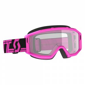 Scott Primal Black Pink Clear Lens Motocross Goggles