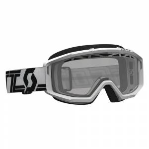 Scott Primal White Black Clear Lens Enduro Motocross Goggles