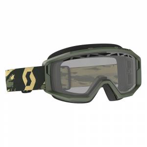 Scott Primal Camo Kaki Clear Lens Enduro Motocross Goggles