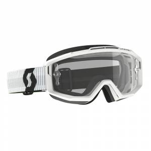 Scott Split White Clear Lens OTG Goggles