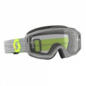 Scott Split Grey Yellow Clear Lens OTG Goggles