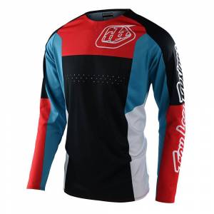 Troy Lee Designs SE Pro Quattro Navy Red Motocross Jersey