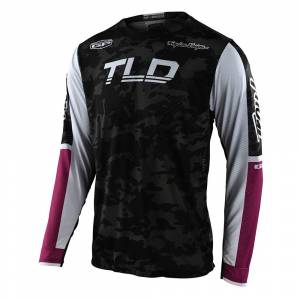 Troy Lee Designs GP Air Veloce Camo Black Glo Green Motocross Jersey