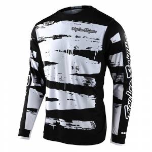 Troy Lee Designs GP Brushed Black White Motocross Jersey