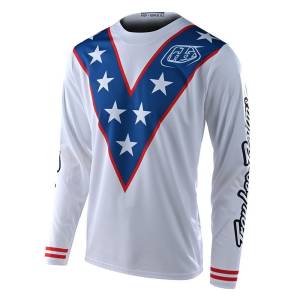 Troy Lee Designs GP Evel White Motocross Jersey