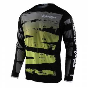 Troy Lee Designs Kids GP Brushed Black Glo Green Motocross Jersey