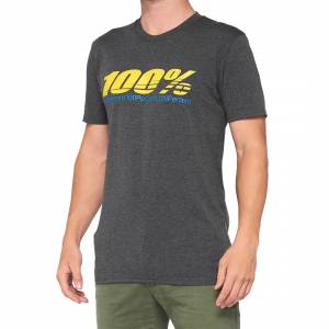 100% Argus Charcoal Heather Tech Tee