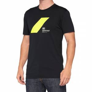 100% Athol Black Tech Tee