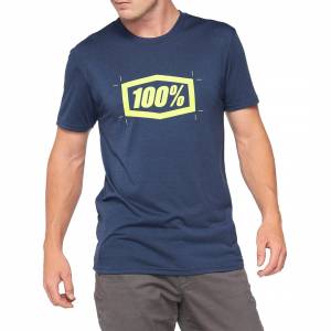100% Cropped Navy Tech Tee