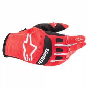 Alpinestars Techstar Bright Red Black Motocross Gloves