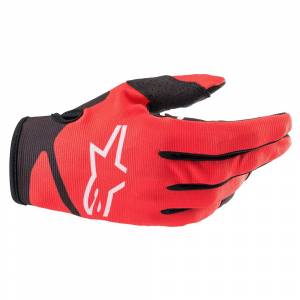 Alpinestars Radar Bright Red Black Motocross Gloves