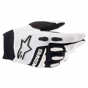 Alpinestars Full Bore White Black Motocross Gloves