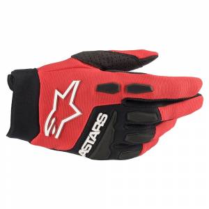 Alpinestars Full Bore Bright Red Black Motocross Gloves