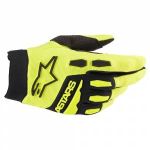 Alpinestars Full Bore Yellow Fluo Black Motocross Gloves