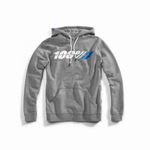 100% Motorrad Gunmetal Heather Pull Over Hoodie