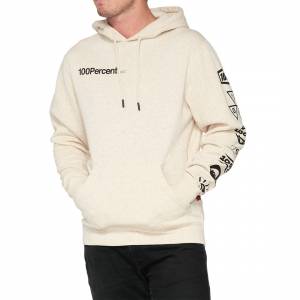 100% Super Future Oatmeal Heather Hooded Sweatshirt
