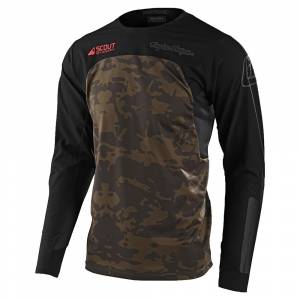 Troy Lee Designs Scout SE Systems Camo Green Motocross Jersey