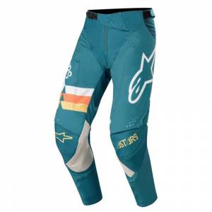 Alpinestars Techstar Venom Petrol White Orange Fluo Motocross Pants