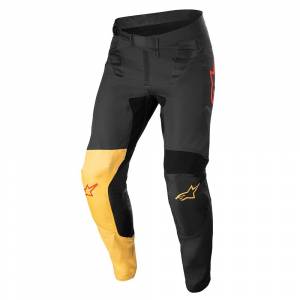 Alpinestars Supertech Blaze Black Warm Yellow Red Fluo Motocross Pants