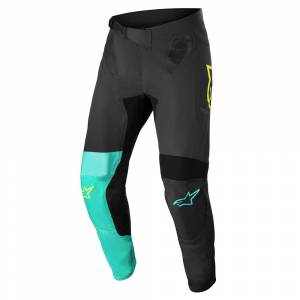 Alpinestars Supertech Blaze Black Pastel Green Yellow Motocross Pants