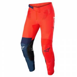 Alpinestars Supertech Blaze Bright Red Dark Blue White Motocross Pants