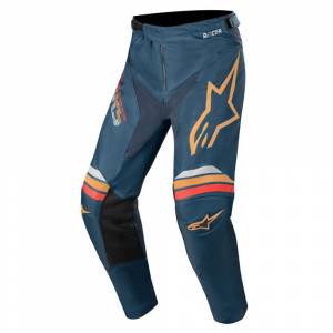 Alpinestars Racer Braap Navy Orange Motocross Pants