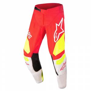 Alpinestars Kids Racer Factory Red Fluo White Yellow Fluo Motocross Pants