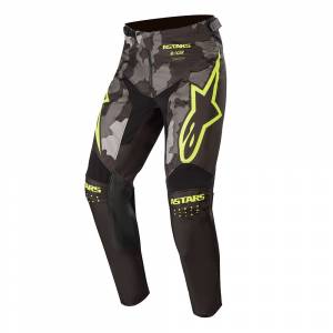 Alpinestars Kids Racer Tactical Black Grey Camo Yellow Fluo Motocross Pants