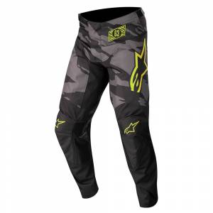 Alpinestars Kids Racer Tactical Black Grey Camo Yellow Fluo Motocross Pants