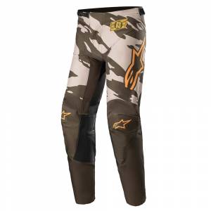 Alpinestars Kids Racer Tactical Military Sand Camo Tangerine Motocross Pants