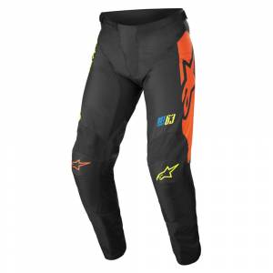 Alpinestars Kids Racer Compass Black Yellow Fluo Coral Motocross Pants