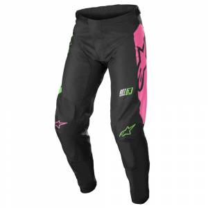 Alpinestars Kids Racer Compass Black Green Neon Pink Fluo Motocross Pants