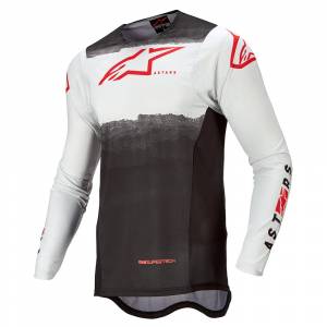 Alpinestars Supertech Foster White Black Red Fluo Motocross Jersey
