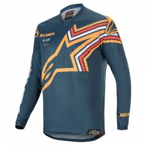 Alpinestars Racer Braap Navy Orange Motocross Jersey