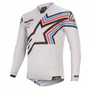 Alpinestars Racer Braap Light Grey Black Motocross Jersey