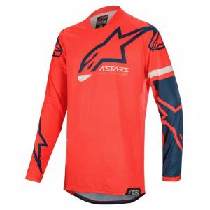 Alpinestars Racer Tech Compass Bright Red Navy Motocross Jersey