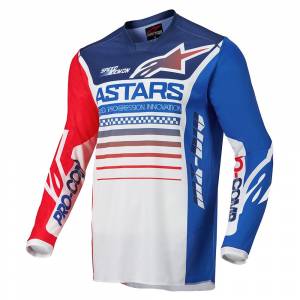 Alpinestars Racer Compass Off White Red Fluo Blue Motocross Jersey