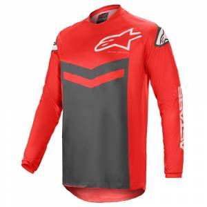 Alpinestars Fluid Speed Bright Red Anthracite Motocross Jersey