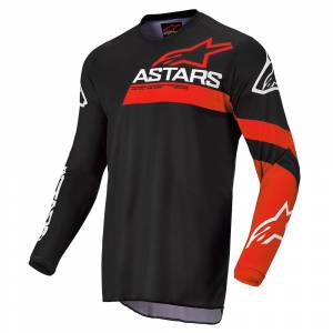 Alpinestars Kids Racer Chaser Black Bright Red Motocross Jersey