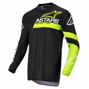 Alpinestars Kids Racer Chaser Black Yellow Fluo Motocross Jersey