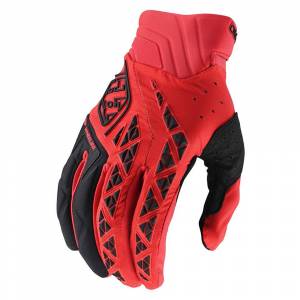Troy Lee Designs SE Pro Solid Red Motocross Gloves